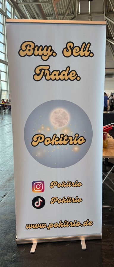 Roll-Up Display 85 x 200 cm, Silber, 500 g/m² PVC matt
